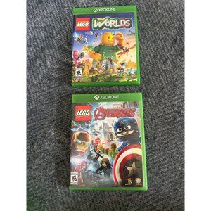 Lego Worlds & Lego Marvel Avengers Xbox One Games Bundle Lot W3